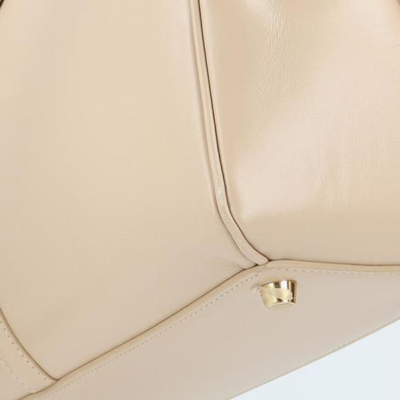 Celine Classic Saise Shoulder Bag CANTA Bej Light Beige Satin Calfskin - Picture 10 of 16